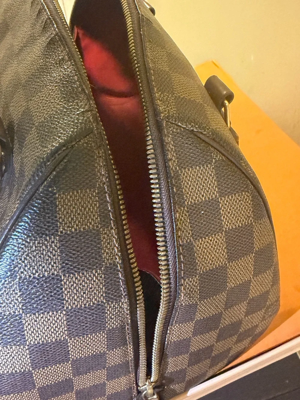 Vintage Louis Vuitton Ribera MM in Damier Ebene, style N41434